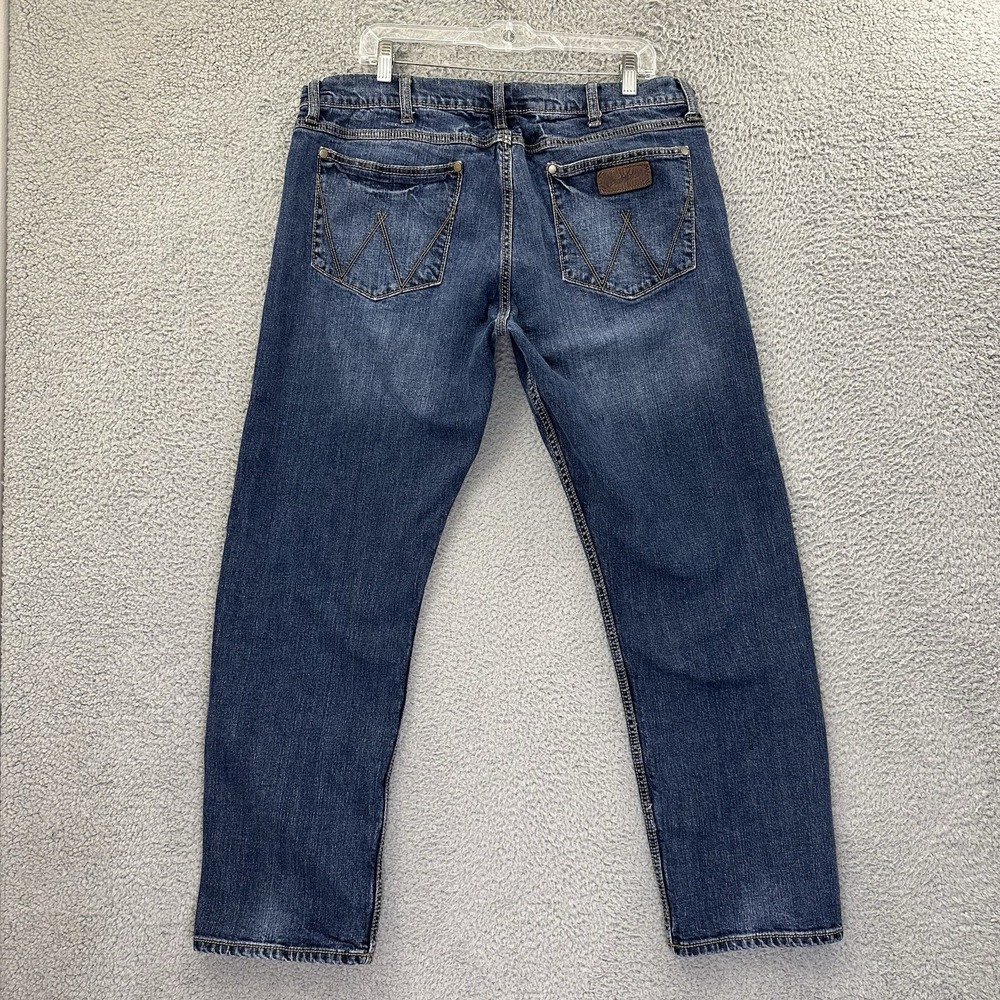 Wrangler Retro Slim Straight Jeans Western‎ Rodeo Cowboy Preppy Men's 38 x 30